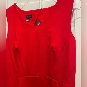Talbots Vivid Red Ponte Dress
